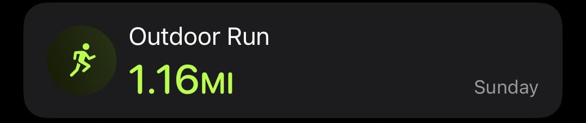 Workout detail view showing lap breakdown and cadence trends